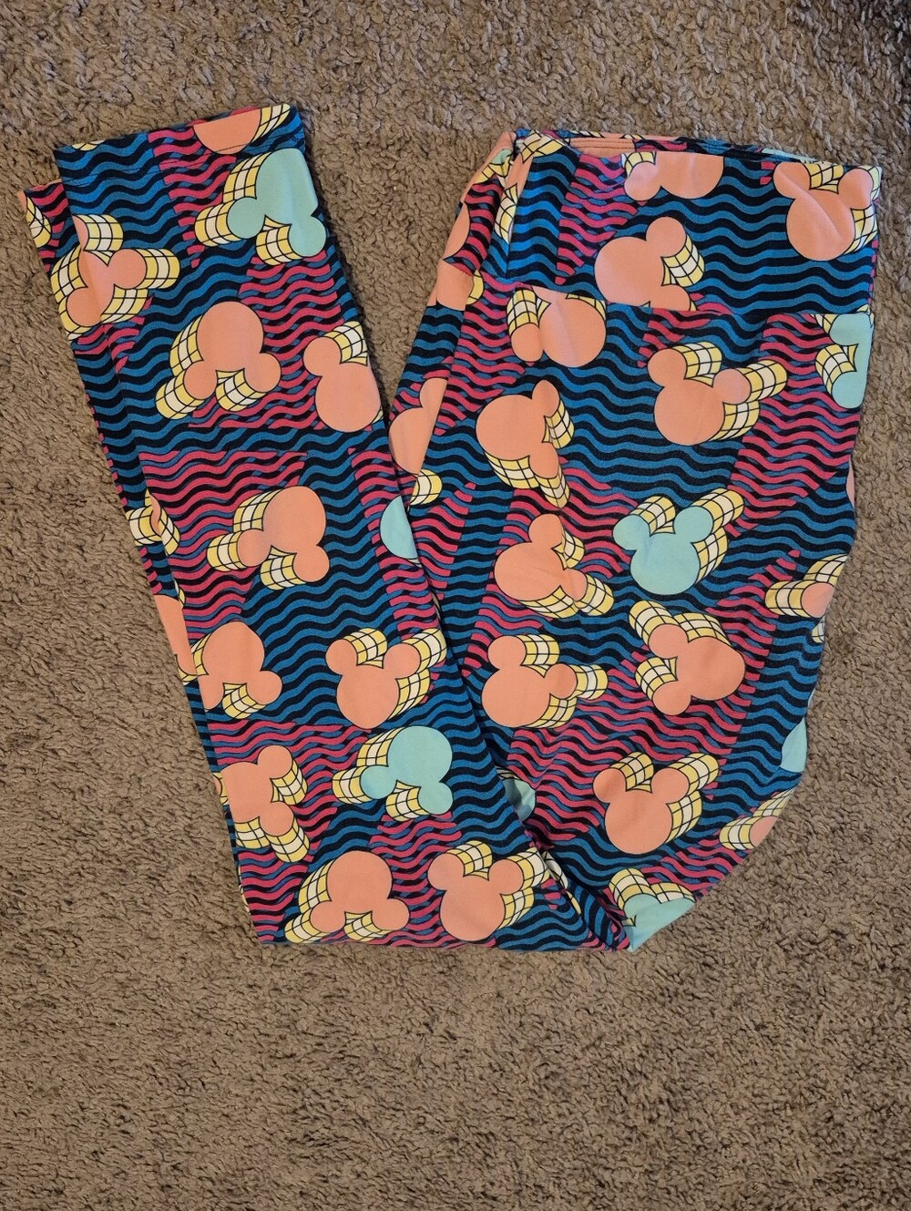 Disney Mickey LuLaRoe Leggings - Picture 1 of 1